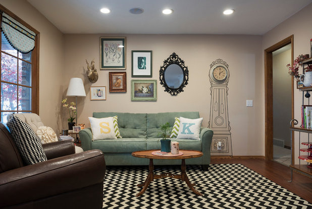 Eclectic Family Room by Lucy Call