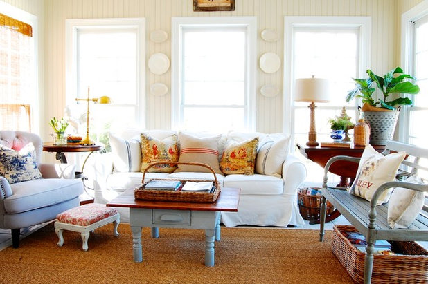French Country Family Room by Corynne Pless