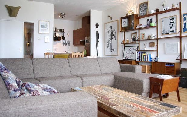 Eclectic Family Room by Holly Marder