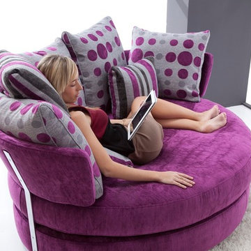 MyApple Swivel Lounge Love Seat Sofa by Famaliving California