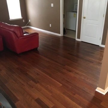 Nature Pacific Mahogany "Cornsilk" with complementary treads