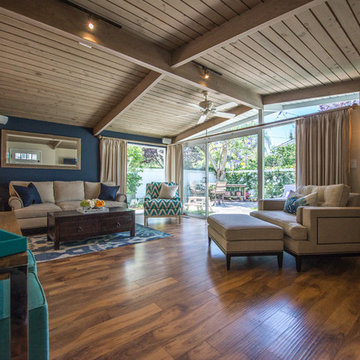 Nautical themed family room