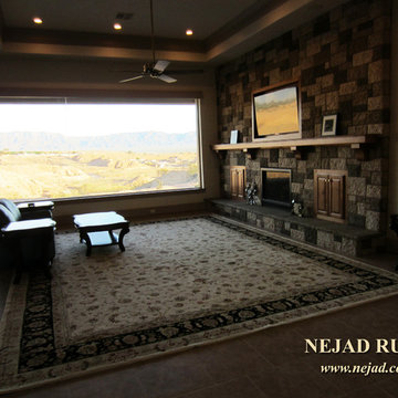 Nejad Rugs Custom Handmade Mansion Size Rug for Clients' Nevada Home