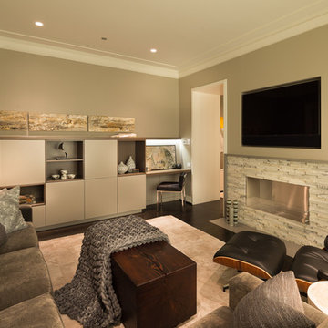 Neutral Textural Family Room