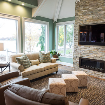 New Home Interior - Hearth/Family Room