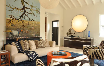 Room of the Day: Curiosities Bring Quick Intrigue to a Living Room