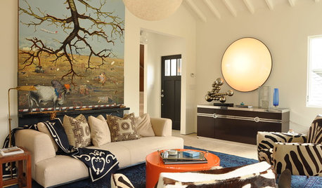Room of the Day: Curiosities Bring Quick Intrigue to a Living Room