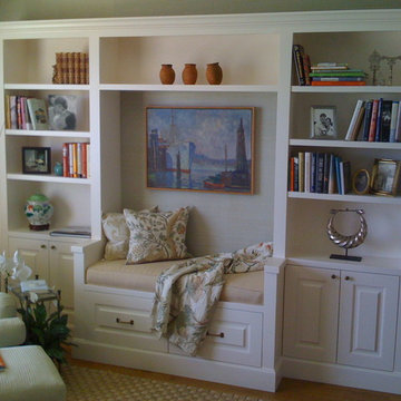 Office Bookcase and Bench Seat