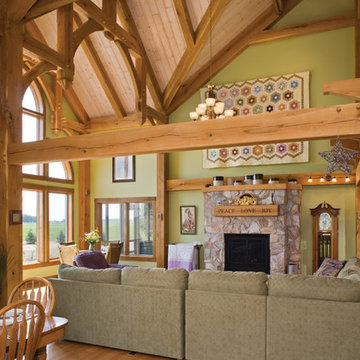 Ohio Timber Frame Home - Great Room