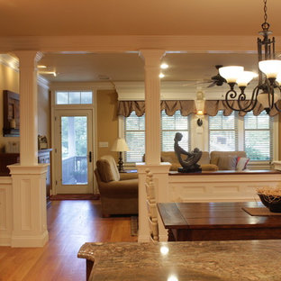 Open concept view to the family room.