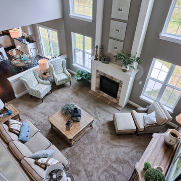 Overhead View of Family Room