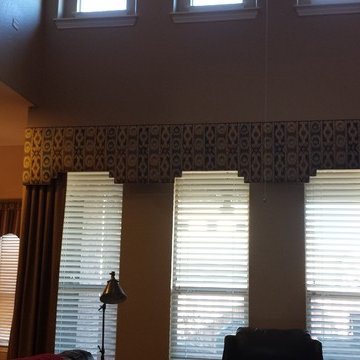 Padded Cornice Board with Panels