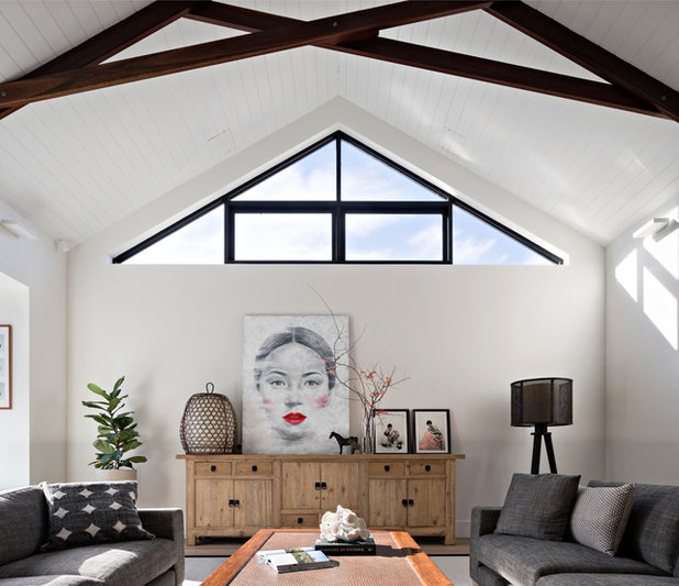 Contemporary Family Room by Minett Studio Architecture and Design