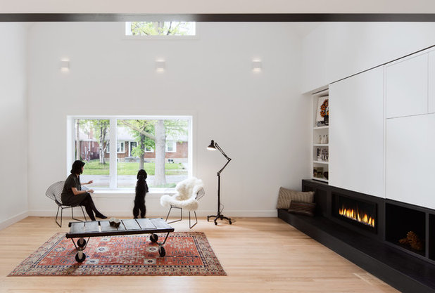 Scandinavian Family Room by post architecture inc
