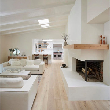 Piedmont Hills, Modern Home Corner Fireplace