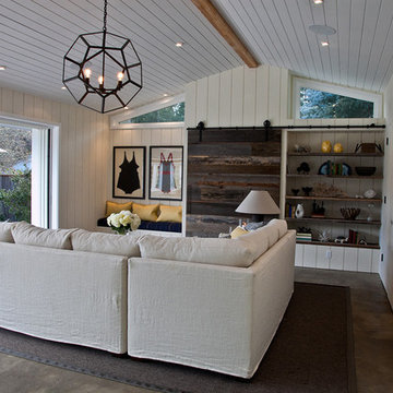 Pool Room with Slipcovered Sectional