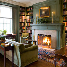 Fireplace with Book Case Surrounding It