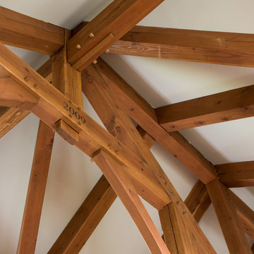Ranch Timber Frame Home in Alberta - Timber Details