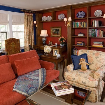 Red and blue Family Room