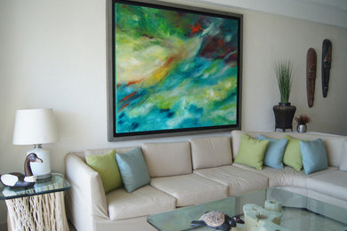 Redecorate Beach Acapulco Apartment wall art living room