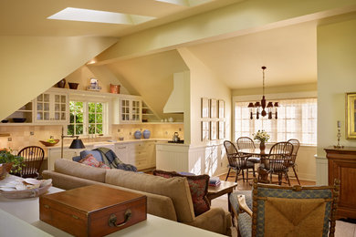 Inspiration for a timeless family room remodel in Seattle