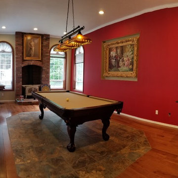 Renovation of sitting room to Game/Pool Room