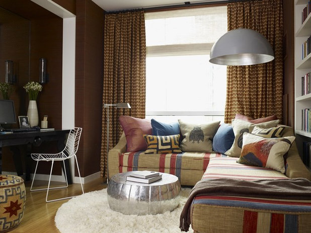 Eclectic Family Room by Thom Filicia Inc.