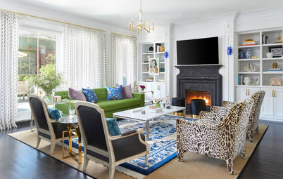 Houzz Tour: Bold Color and Patterns in a Couple’s Chicago Condo