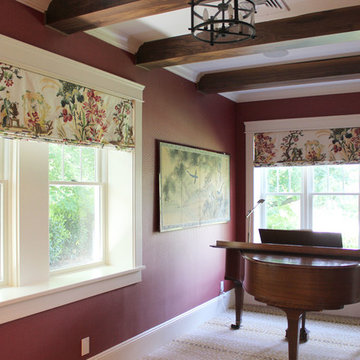 Rooms Featuring Custom Window Treatments by Lynn Chalk
