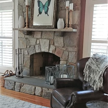 Rustic Family Room- Ashburn, VA