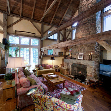 Rustic family room