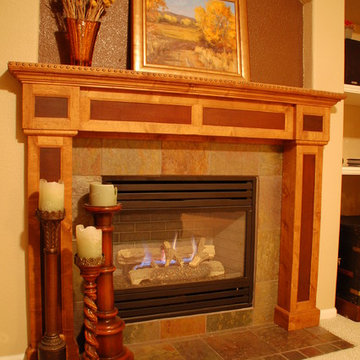 Rustic Fireplace Mantle