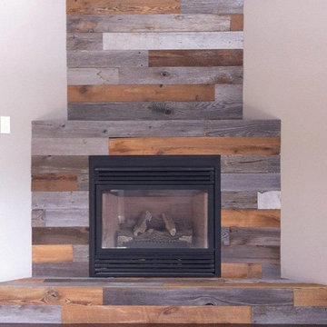 Rustic Fireplace Panelling