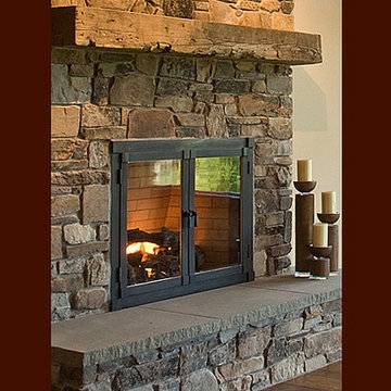 Rustic Fireplace