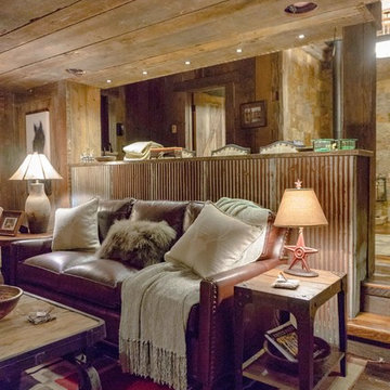 Rustic Living Room- Allenspark Bunkhouse