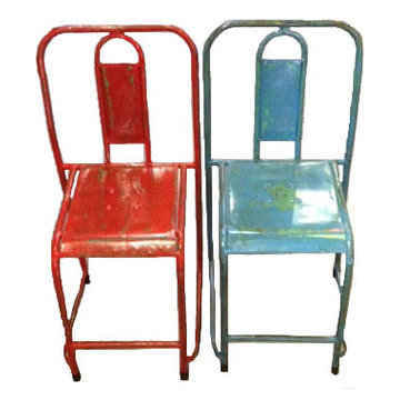 Rustic metal chairs