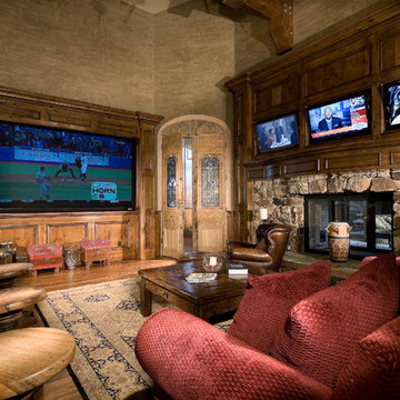 Rustic Mountain Luxury - Home Theater