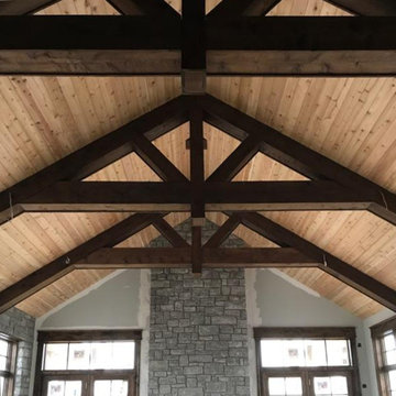 Rustic Truss & Cedar Ceiling