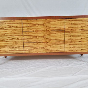 Sapele and spalted chen chen Media console cabinet