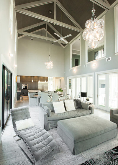 Contemporary Living Room by Grand Bay Construction
