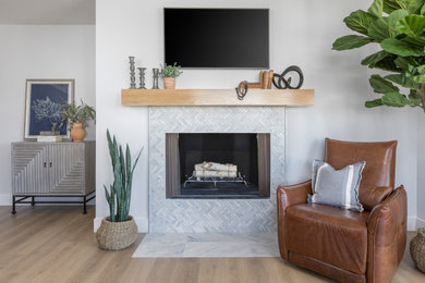 Family room - transitional family room idea in Los Angeles