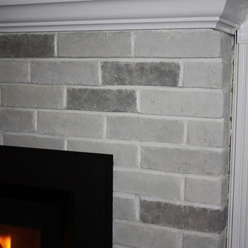 Shades of Gray Updated Fireplace
