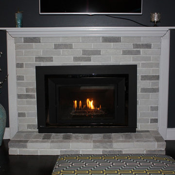 Shades of Gray Updated Fireplace