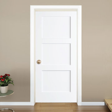 Shaker Door - White, 3 panel