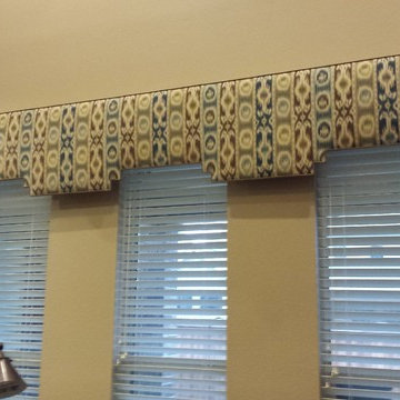Shaped Cornice Board with Panels