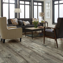 Grey wood flooring