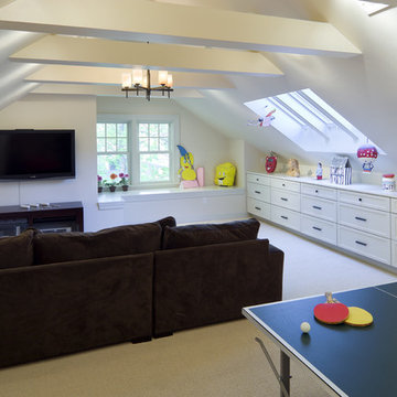 Shingle Style Attic Play Area