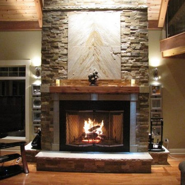Sierra Accent Stone Fireplace