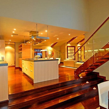 9342 Sierra Mar Hollywood Hills luxury home modern spacious open plan kitchen