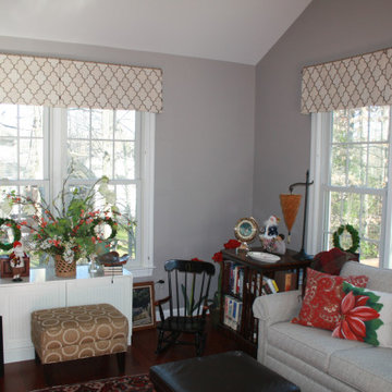 Simple Solutions in Window Treatments - geometry on an inverted pleat valance